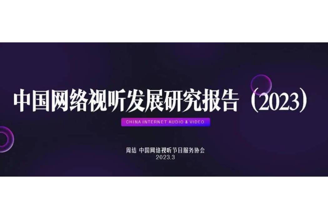 中國網路視聽發展研究報告(2023)