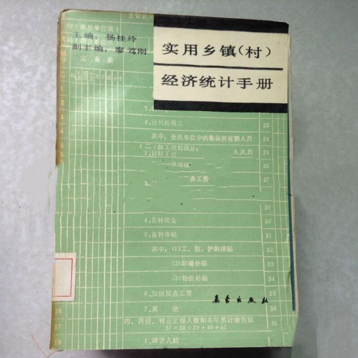 實用鄉鎮（村）經濟統計手冊