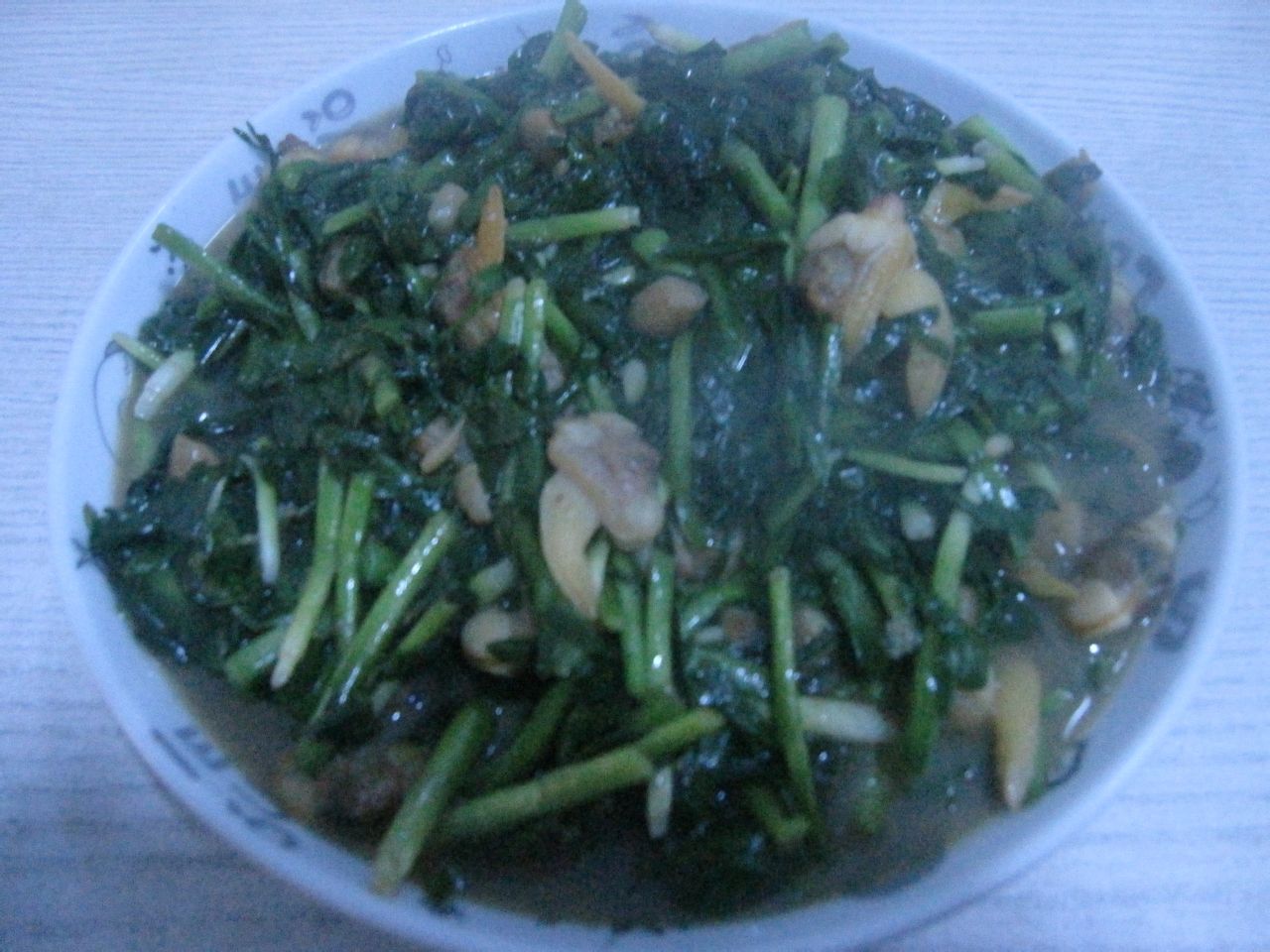 黃蜆子炒韭菜