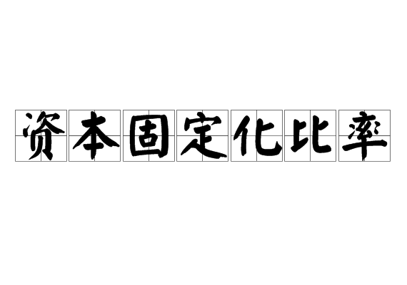 資本固定化比率