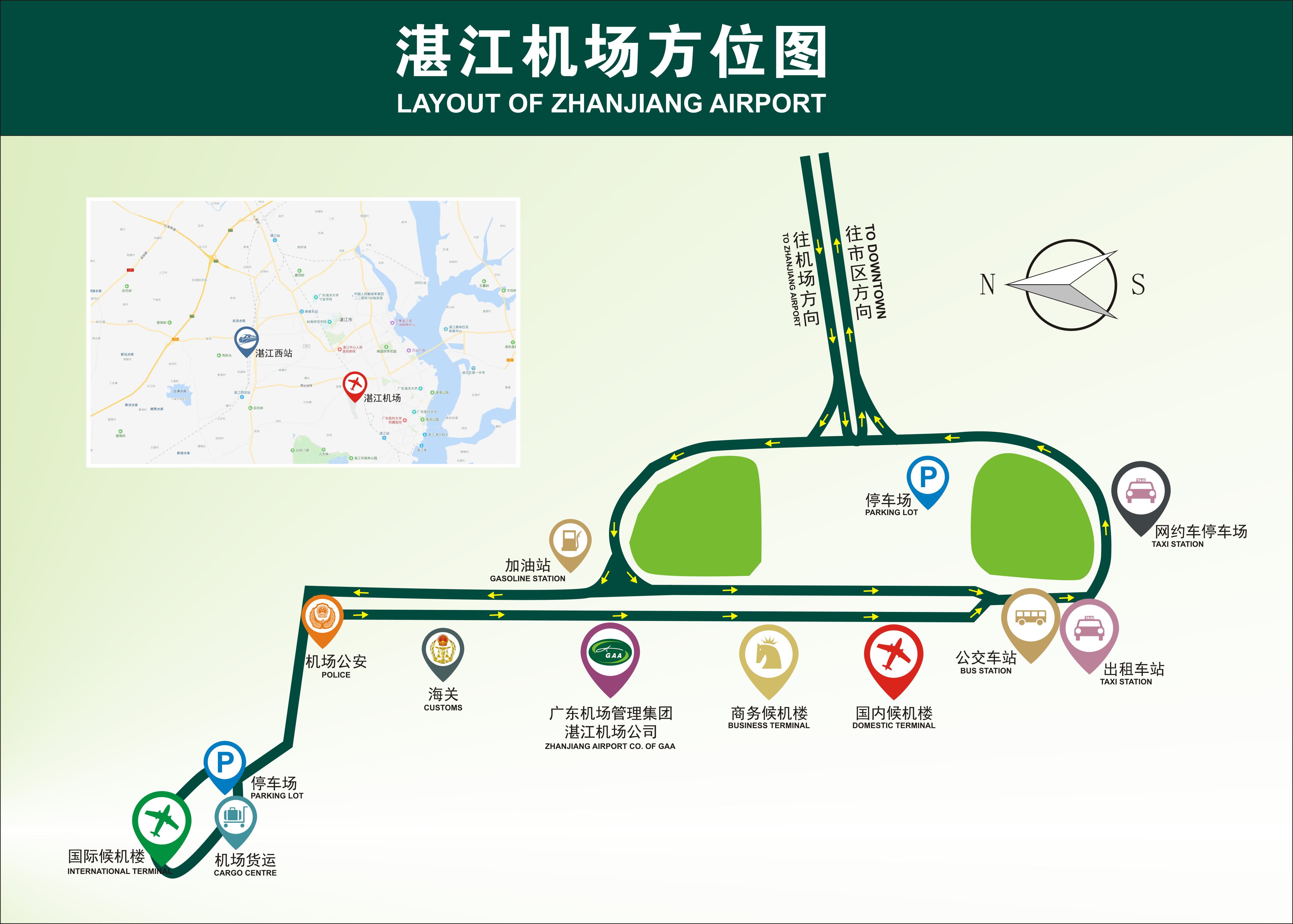 湛江機場方點陣圖