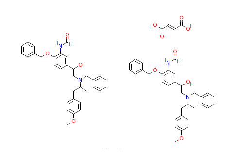 1-（4-苄氧基-3-甲醯氨基苯基）-2-[N-苄基-2\x27-（4-甲氧基苯基）-1\x27-甲基乙基氨基]乙醇半富馬酸鹽