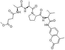 N-甲氧琥珀醯基-丙氨醯-丙氨醯-脯氨醯-纈氨酸-7-氨基-4-甲基香豆素