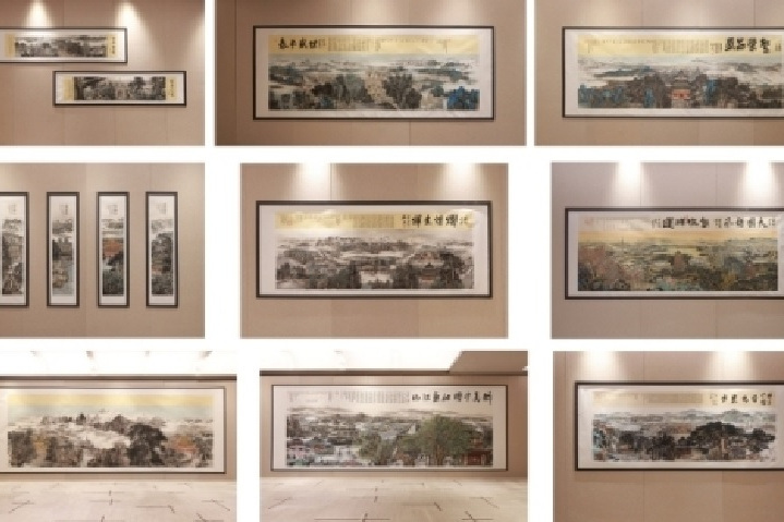 《江山上河圖》系列國畫山水作品