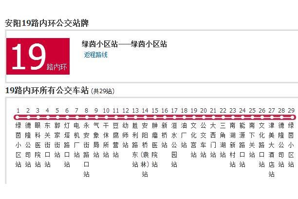 安陽公交19路