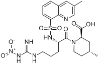(2R,4R)-1-[(2S)-5-[[亞硝胺甲基]氨基]-2-[[（3-甲基-8-喹啉基）醯磺基]氨基]-1-氧代戊基]-4-甲基-2-哌啶甲酸