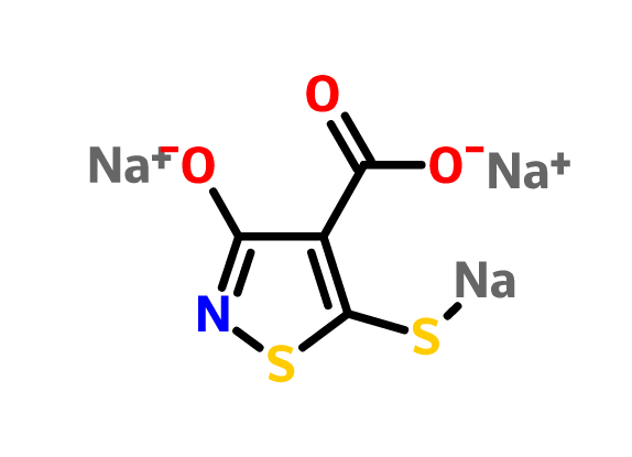 4-羧基-5-巰基-3-羥基-異噻唑三鈉