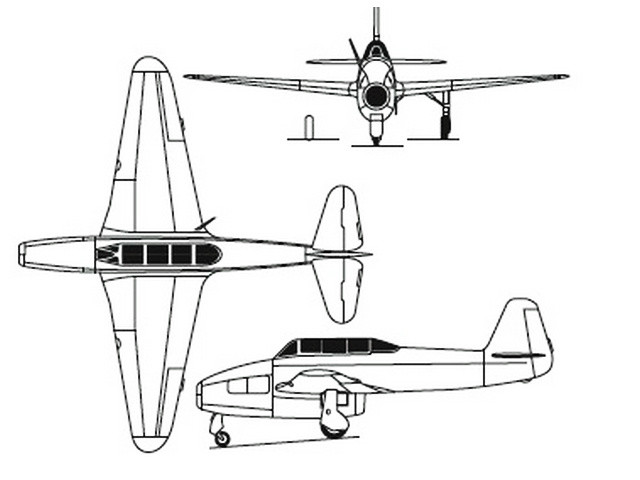 烏雅克-17三視圖