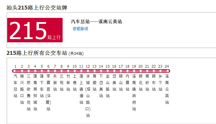 汕頭公交215路