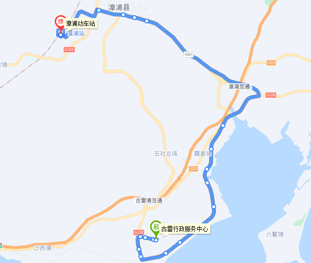 漳州公交古雷港G3路