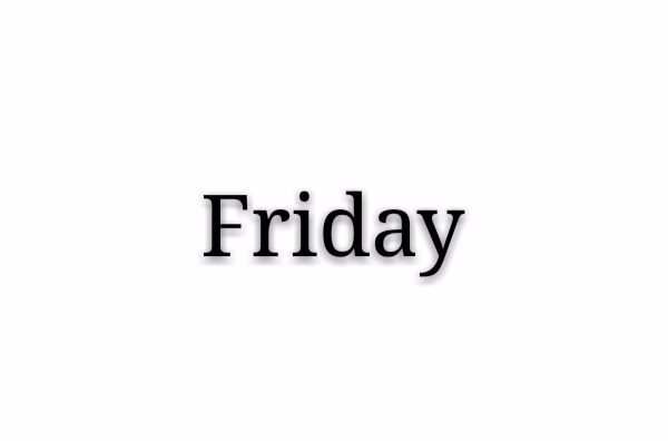 Friday(英語單詞)