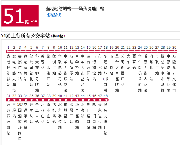 邯鄲公交51路