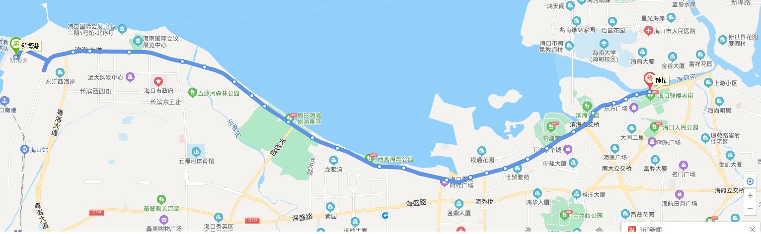 海口公交旅遊觀光1號線