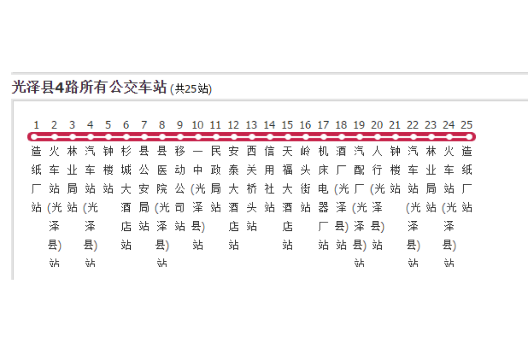 光澤縣公交4路