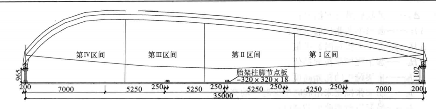 帶狗骨式阻尼器的張弦梁結構施工工法