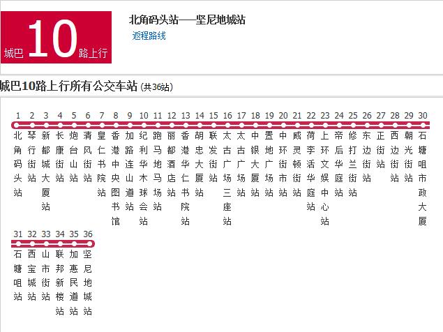 香港公交城巴r11路