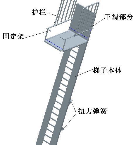 可伸縮高樓逃生桿