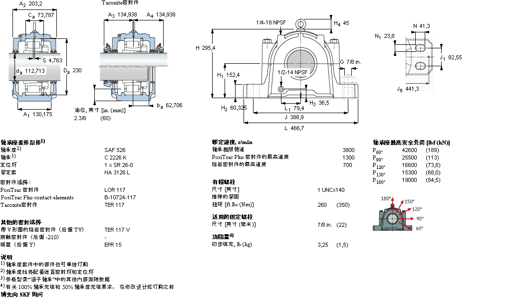 SKF SAFC2526軸承