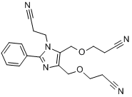 4,5-雙[（2-氰乙氧基）甲基]-2-苯基咪唑-1-丙腈