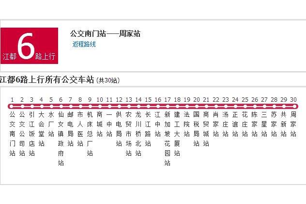 揚州公交江都6路