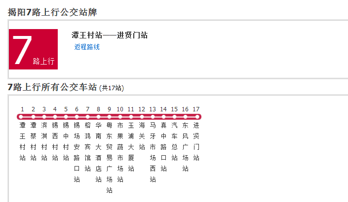 揭陽公交7路