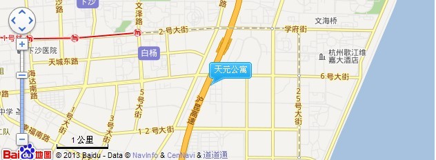 天元公寓地圖