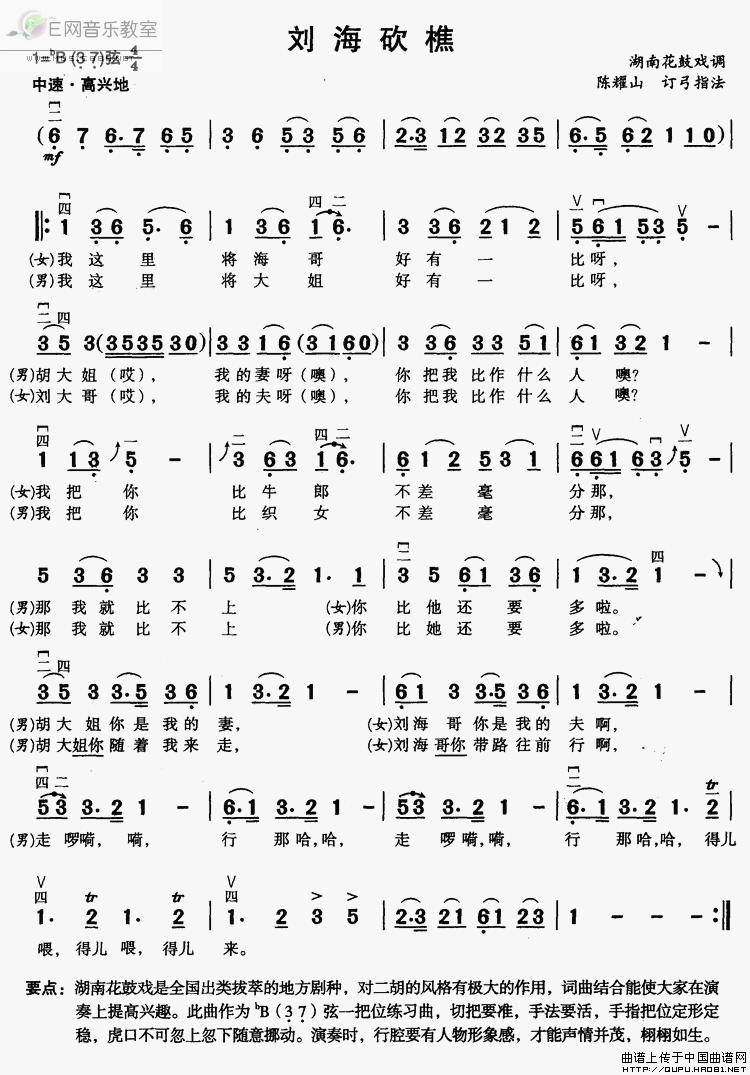 劉海砍樵(湖南花鼓戲-原始含義)