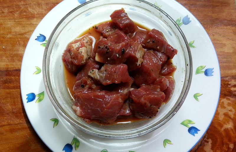 杏鮑菇炒牛肉粒