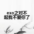 exo之對不起我不愛你了