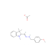 2-[[（4-甲氧基苯基）甲基亞肼基]甲基]-1,3,3-三甲基-3H-吲哚翁乙酸鹽