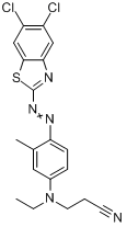 3-[[4-[（5,6-二氯-2-苯並噻唑基）偶氮]-3-甲基苯基]乙氨基]丙腈