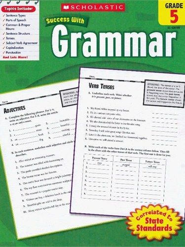 Scholastic Success With Grammar, Grade 5