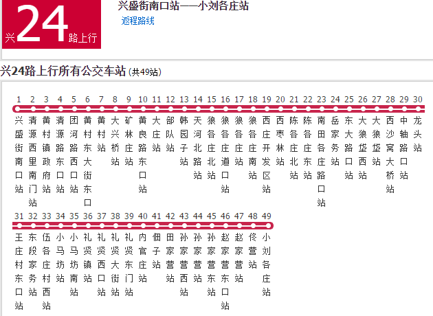 北京公交興24路