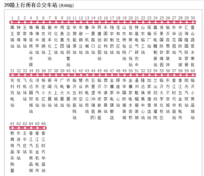 臨沂公交39路