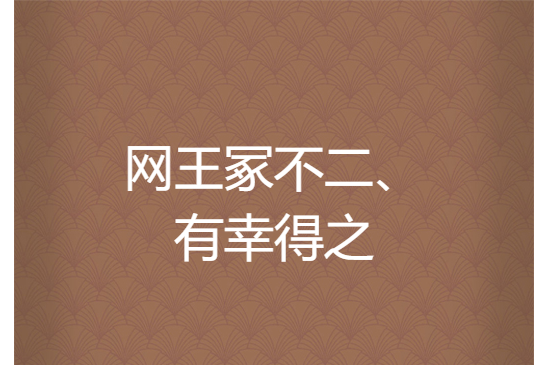 網王冢不二、有幸得之