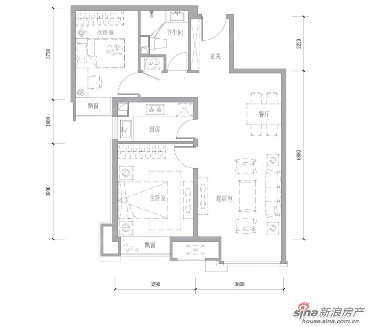 金第萬科·朗潤園戶型圖