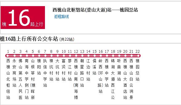 佛山公交樵16路