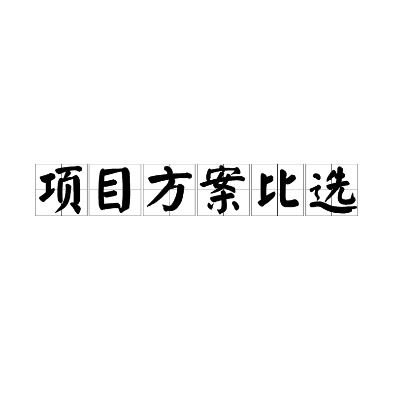 項目方案比選