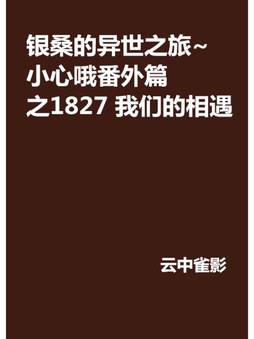 銀桑的異世之旅~小心喔番外篇之1827 我們的相遇