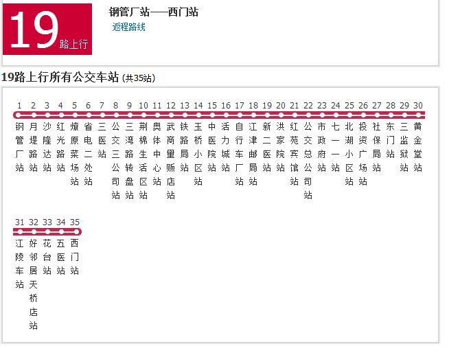 荊州公交19路