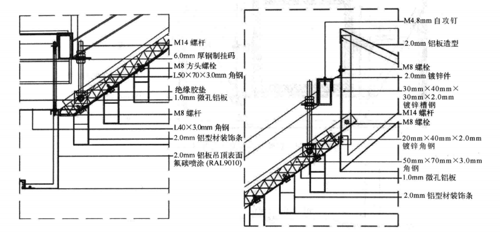 超高大跨度天棚藻井系統分層施工工法