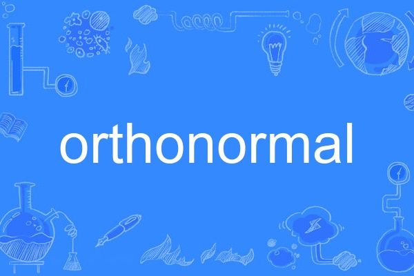 orthonormal