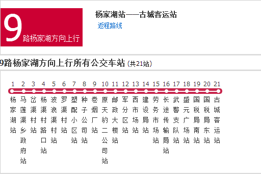 吳忠公交9路楊家湖方向