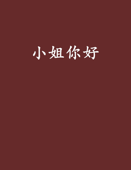 小姐你好(小說)