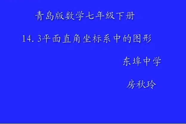 平面直角坐標系中的圖形——千變萬化的魚