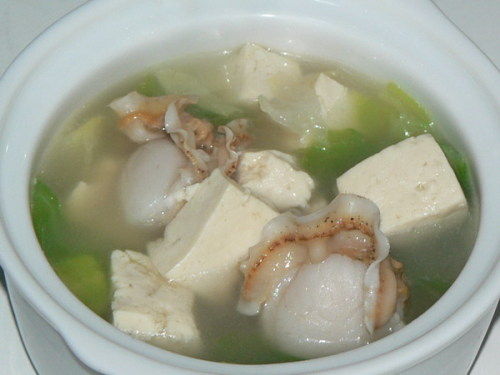 肉丸子扇貝湯