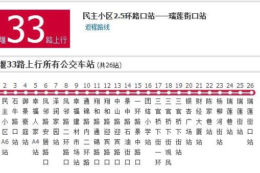 都江堰公交33路