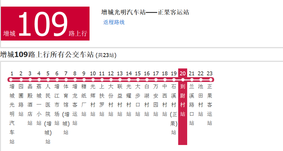 廣州公交增城109路