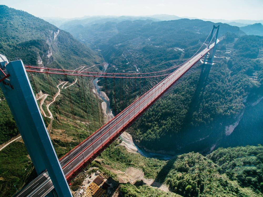 清水河大橋(貴州省開陽縣與甕安縣交界處世界第二高橋)