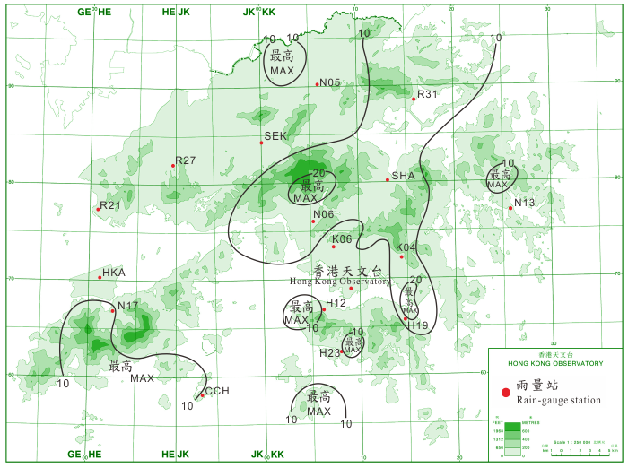 等雨量線